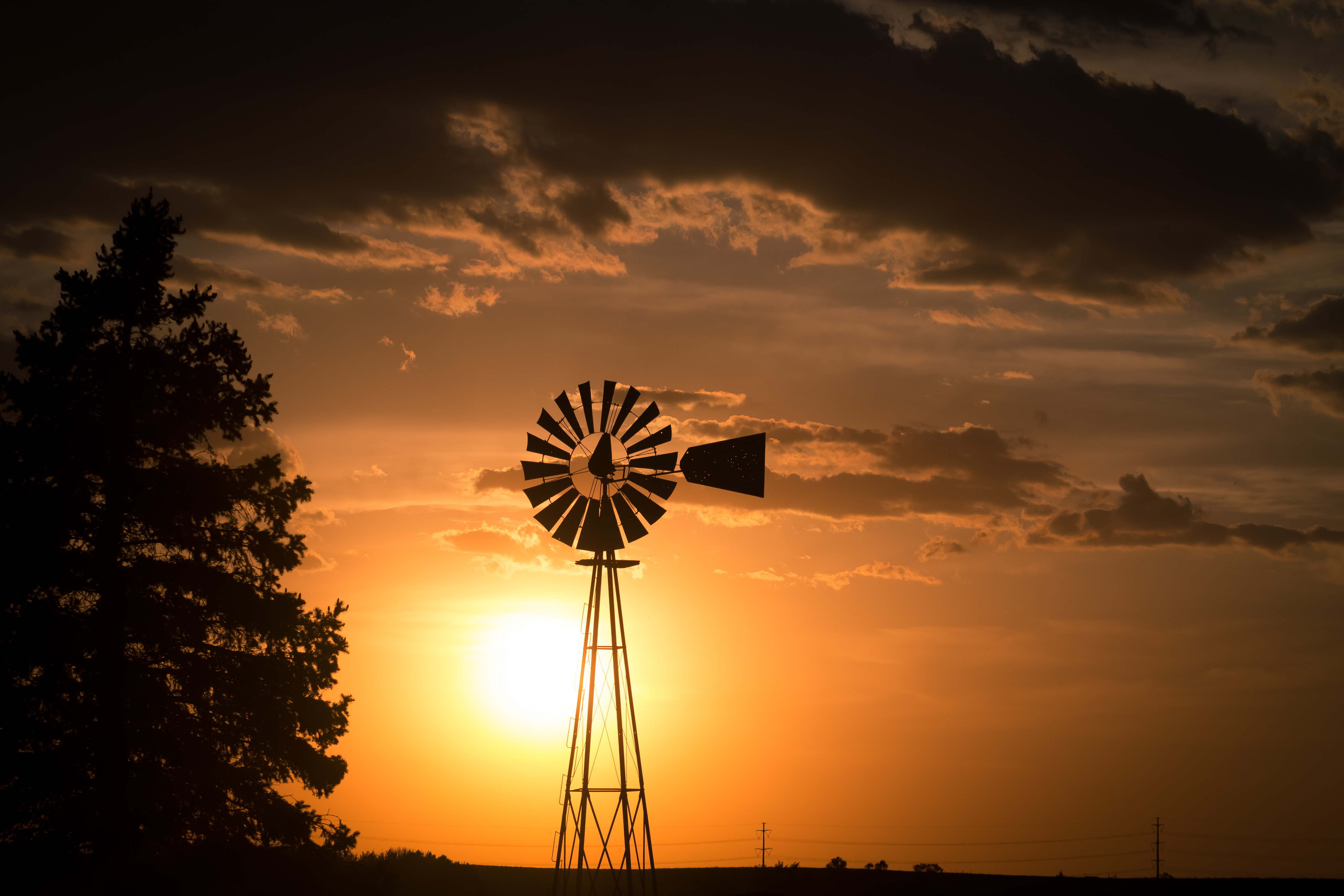 Windmill Sunset